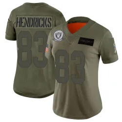 Women's Ted Hendricks Las Vegas Raiders No.83 Limited 2019 Salute to Service Jersey - Camo