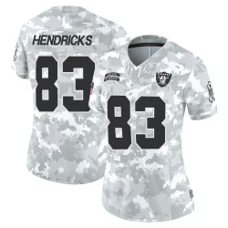 Women's Ted Hendricks Las Vegas Raiders No.83 Limited 2024 Salute to Service Jersey - Arctic Camo