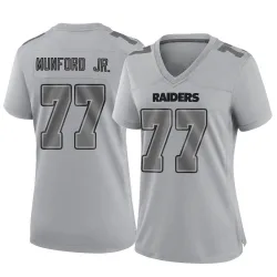 Women's Thayer Munford Jr. Las Vegas Raiders No.77 Game Atmosphere Fashion Jersey - Gray