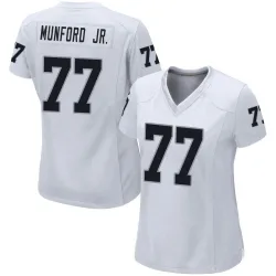 Women's Thayer Munford Jr. Las Vegas Raiders No.77 Game Jersey - White