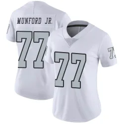 Women's Thayer Munford Jr. Las Vegas Raiders No.77 Limited Color Rush Jersey - White