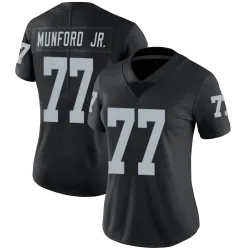 Women's Thayer Munford Jr. Las Vegas Raiders No.77 Limited Team Color Vapor Untouchable Jersey - Black