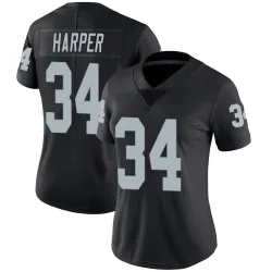 Women's Thomas Harper Las Vegas Raiders No.34 Limited Team Color Vapor Untouchable Jersey - Black