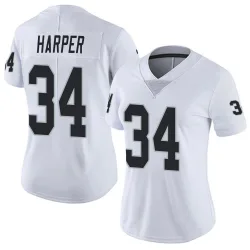 Women's Thomas Harper Las Vegas Raiders No.34 Limited Vapor Untouchable Jersey - White