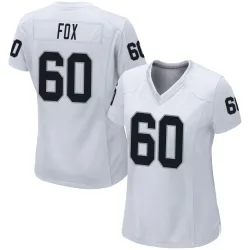 Women's Tomari Fox Las Vegas Raiders No.60 Game Jersey - White