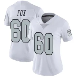 Women's Tomari Fox Las Vegas Raiders No.60 Limited Color Rush Jersey - White
