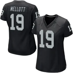 Women's Tommy Mellott Las Vegas Raiders No.19 Game Team Color Jersey - Black