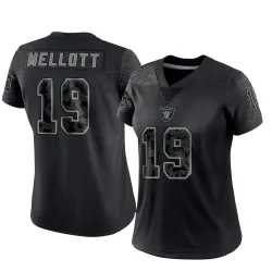 Women's Tommy Mellott Las Vegas Raiders No.19 Limited Reflective Jersey - Black