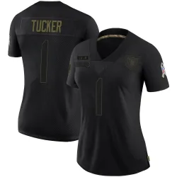 Women's Tre Tucker Las Vegas Raiders No.1 Limited 2020 Salute To Service Jersey - Black