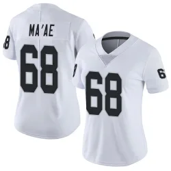 Women's Treven Ma'ae Las Vegas Raiders No.68 Limited Vapor Untouchable Jersey - White