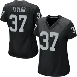 Women's Trey Taylor Las Vegas Raiders No.37 Game Team Color Jersey - Black