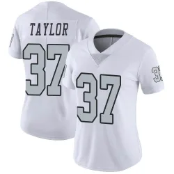 Women's Trey Taylor Las Vegas Raiders No.37 Limited Color Rush Jersey - White
