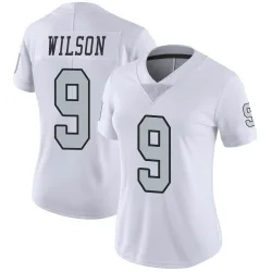 Women's Tyree Wilson Las Vegas Raiders No.9 Limited Color Rush Jersey - White