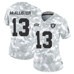 Women's Tyreik McAllister Las Vegas Raiders No.13 Limited 2024 Salute to Service Jersey - Arctic Camo