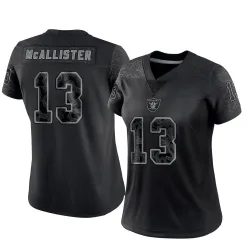 Women's Tyreik McAllister Las Vegas Raiders No.13 Limited Reflective Jersey - Black