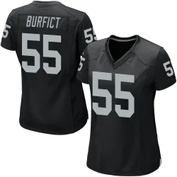Women's Vontaze Burfict Las Vegas Raiders No.55 Game Team Color Jersey - Black