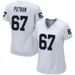 Women's Will Putnam Las Vegas Raiders No.67 Game Jersey - White
