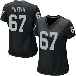 Women's Will Putnam Las Vegas Raiders No.67 Game Team Color Jersey - Black