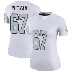 Women's Will Putnam Las Vegas Raiders No.67 Legend Color Rush Jersey - White