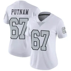 Women's Will Putnam Las Vegas Raiders No.67 Limited Color Rush Jersey - White