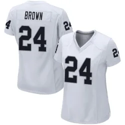 Women's Willie Brown Las Vegas Raiders No.24 Game Jersey - White