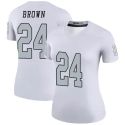 Women's Willie Brown Las Vegas Raiders No.24 Legend Color Rush Jersey - White