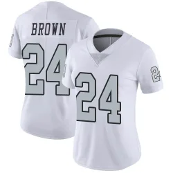 Women's Willie Brown Las Vegas Raiders No.24 Limited Color Rush Jersey - White