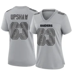 Women's Wilson Gene Upshaw Las Vegas Raiders No.63 Game Atmosphere Fashion Jersey - Gray