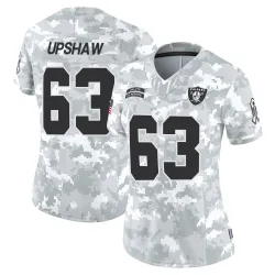 Women's Wilson Gene Upshaw Las Vegas Raiders No.63 Limited 2024 Salute to Service Jersey - Arctic Camo