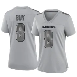 Women's Wilson Ray Guy Las Vegas Raiders No.8 Game Atmosphere Fashion Jersey - Gray