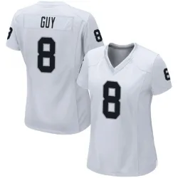 Women's Wilson Ray Guy Las Vegas Raiders No.8 Game Jersey - White