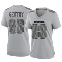 Women's Zach Gentry Las Vegas Raiders No.88 Game Atmosphere Fashion Jersey - Gray