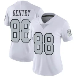 Women's Zach Gentry Las Vegas Raiders No.88 Limited Color Rush Jersey - White