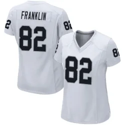Women's Zakhari Franklin Las Vegas Raiders No.82 Game Jersey - White