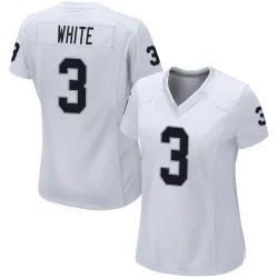 Women's Zamir White Las Vegas Raiders No.3 Game Jersey - White