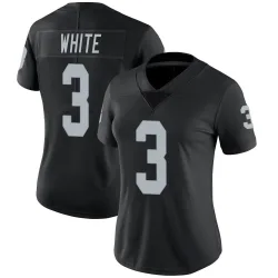 Women's Zamir White Las Vegas Raiders No.3 Limited Team Color Vapor Untouchable Jersey - Black