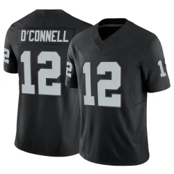 Youth Aidan O'Connell Las Vegas Raiders No.12 Limited Vapor F.U.S.E. Jersey - Black
