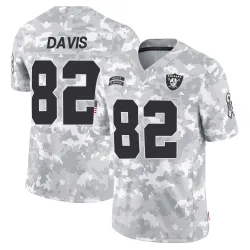 Youth Al Davis Las Vegas Raiders No.82 Limited 2024 Salute to Service Jersey - Arctic Camo