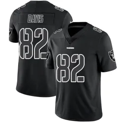 Youth Al Davis Las Vegas Raiders No.82 Limited Jersey - Black Impact
