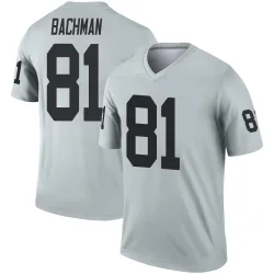 Youth Alex Bachman Las Vegas Raiders No.81 Legend Inverted Silver Jersey