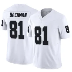 Youth Alex Bachman Las Vegas Raiders No.81 Limited Vapor F.U.S.E. Jersey - White
