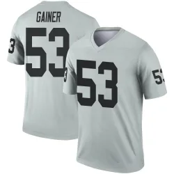 Youth Amari Gainer Las Vegas Raiders No.53 Legend Inverted Silver Jersey