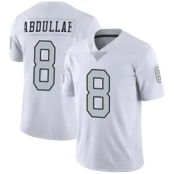 Youth Ameer Abdullah Las Vegas Raiders No.8 Limited Color Rush Jersey - White