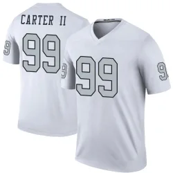 Youth Andre Carter II Las Vegas Raiders No.99 Legend Color Rush Jersey - White