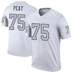 Youth Andrus Peat Las Vegas Raiders No.75 Legend Color Rush Jersey - White