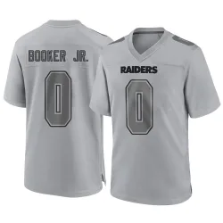 Youth Anthony Booker Jr. Las Vegas Raiders No.0 Game Atmosphere Fashion Jersey - Gray