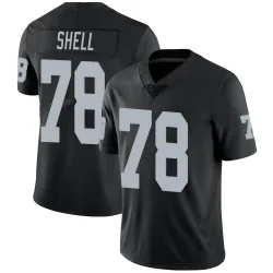 Youth Art Shell Las Vegas Raiders No.78 Limited Team Color Vapor Untouchable Jersey - Black