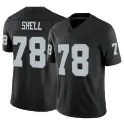 Youth Art Shell Las Vegas Raiders No.78 Limited Vapor F.U.S.E. Jersey - Black