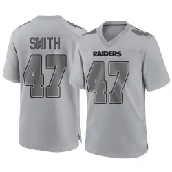 Youth Brandon Smith Las Vegas Raiders No.47 Game Atmosphere Fashion Jersey - Gray