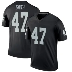 Youth Brandon Smith Las Vegas Raiders No.47 Legend Jersey - Black